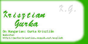 krisztian gurka business card