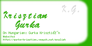 krisztian gurka business card